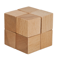 IQ test - drevené puzzle - 8 kociek