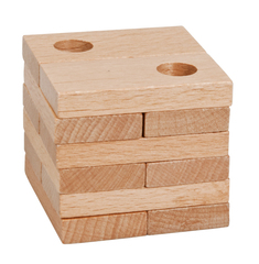 IQ test - drevené puzzle - Dosky s vyrezanými kruhmi