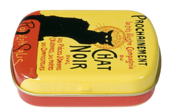 Mini plechová krabička Steinlen - Chat noir