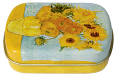 Mini plechová krabička Van Gogh - Slnečnice