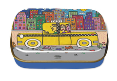 Mini plechová krabička James Rizzi - If you take a Taxi put it back