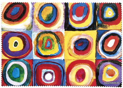 Handrička na čistenie okuliarov Kandinsky - Color study