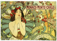 Handrička na čistenie okuliarov Alfons Mucha - Monte Carlo