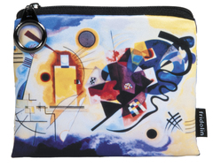 Mini peňaženka na mince Kandinsky - žltá,červená,modrá