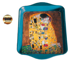 Plechová tácka malá Gustav Klimt - Bozk