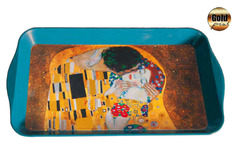 Plechová tácka veľká Gustav Klimt - Bozk
