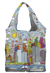 Skladacia nákupná taška James Rizzi - My New York City