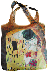 Skladacia nákupná taška malá Klimt - Bozk