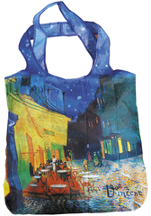 Skladacia nákupná taška malá Van Gogh - Nočná kaviareň