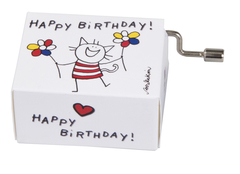 Hracia skrinka Happy Birthday - Mačka